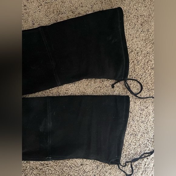 Stuart Weitzman Black Suede Thigh High Boots 9.5 - Picture 8 of 10